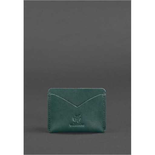 Жіноча шкіряна візитниця 5.0 зелена