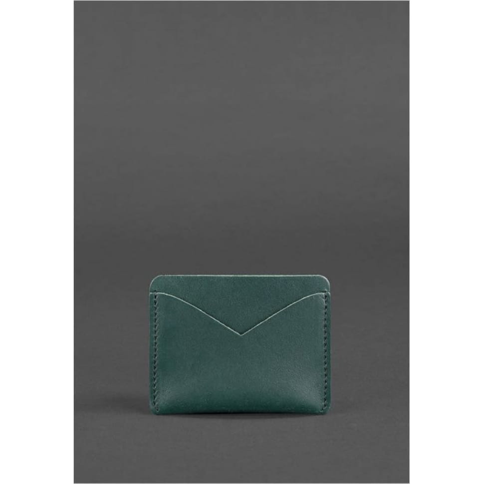 Жіноча шкіряна візитниця 5.0 зелена