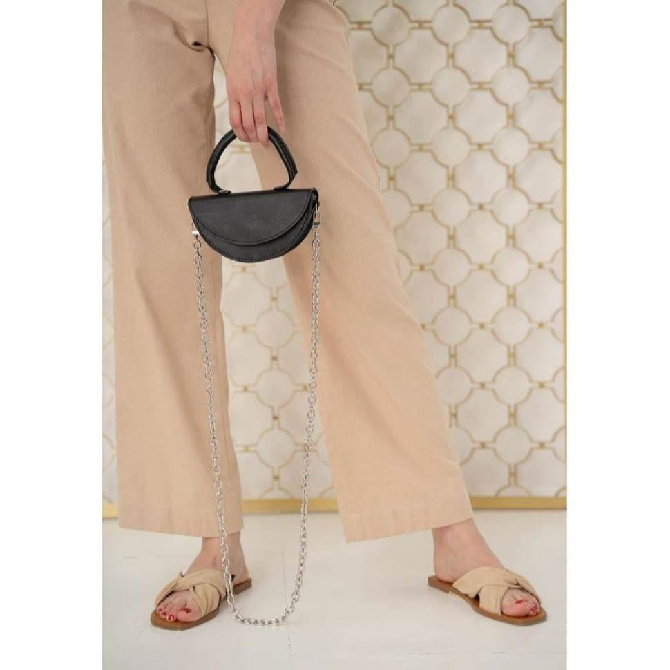 Жіноча шкіряна сумка Сhris micro чорна