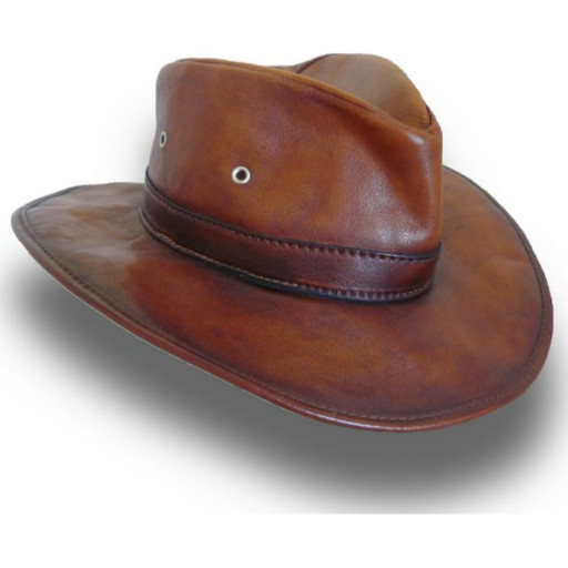 Шкіряна капелюх Pratesi Cagliostro, артикул B040, Італія