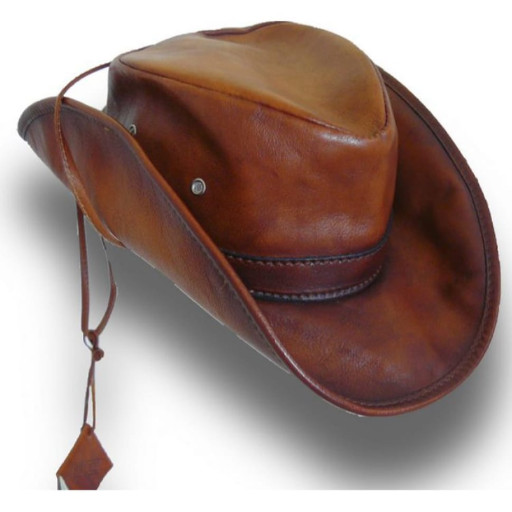 Шкіряна капелюх Pratesi Cagliostro, артикул B040, Італія