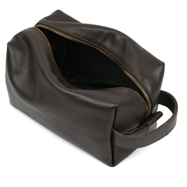 Leather vanity case TARWA GC-8033-4lx, brown Nappa