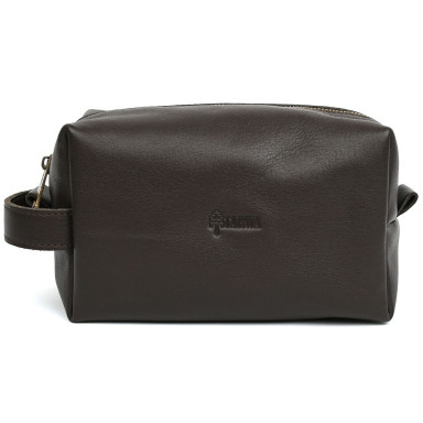 Leather vanity case TARWA GC-8033-4lx, brown Nappa