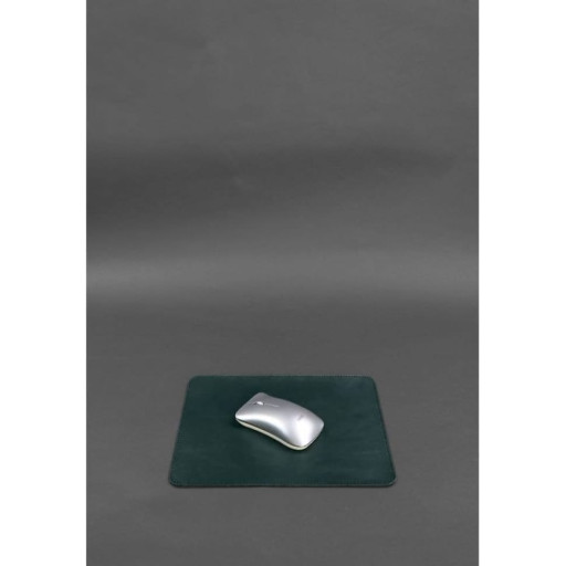 Килимок для мишки з натуральної шкіри 1.0 зелений краст