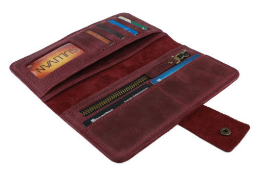 Гаманець жіночий великий шкіряний SULLIVAN 80213(10) марсала