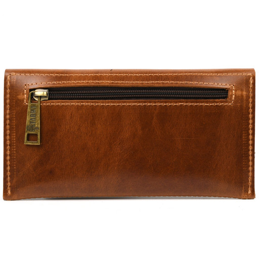 Кошелек кожаный на кнопке TARWA GB-2024-4lx