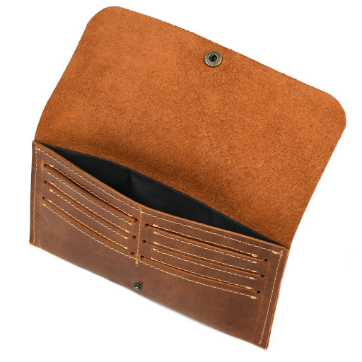 Кошелек кожаный на кнопке TARWA GB-2024-4lx