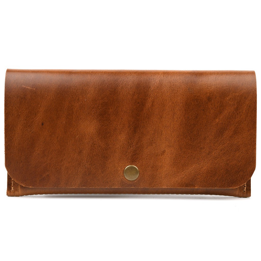 Кошелек кожаный на кнопке TARWA GB-2024-4lx