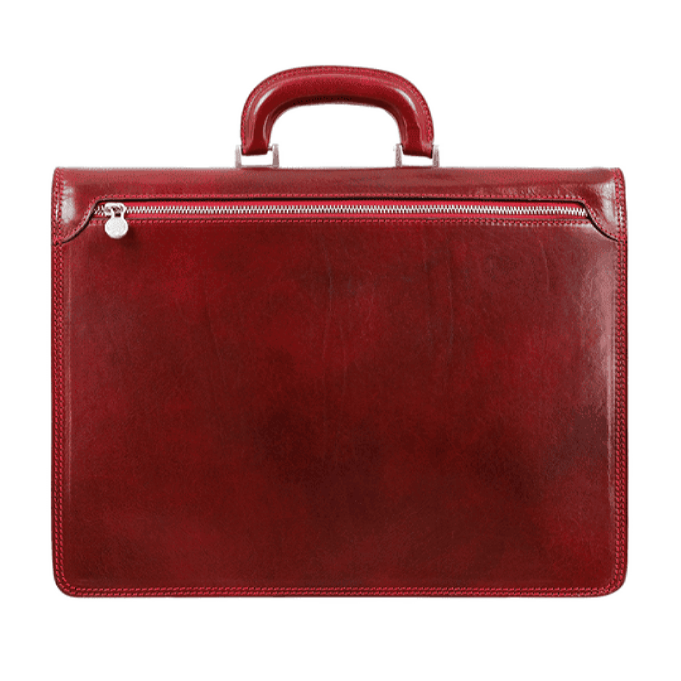 Шкіряний портфель - The Sound of the Mountain - червоний 5216801 Time Resistance