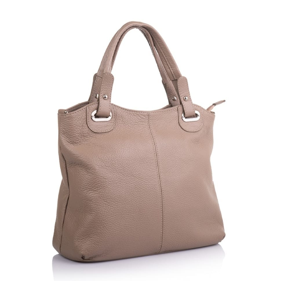 Шкіряна жіноча сумка Virginia Conti (Італія) - VC2234taupe