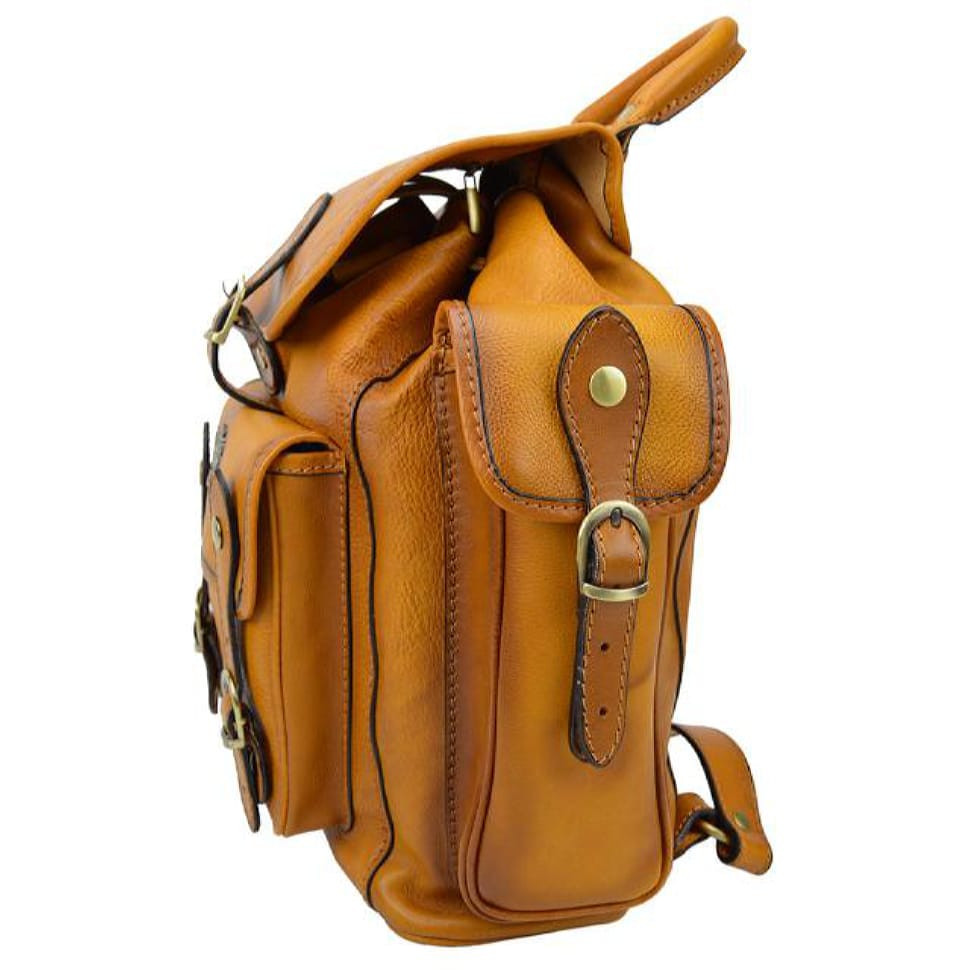 Pratesi BNE346 - Backpack Montalbano in cow leather B346 Backpack Montalbano B346 Black