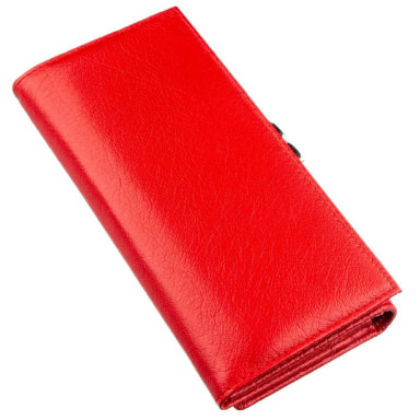 Гаманець-клатч зі шкіри з кишенею для мобільного ST Leather 19314 Ліловий