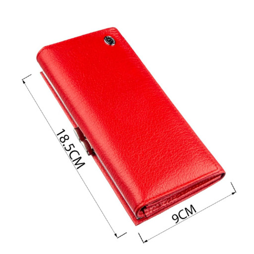 Гаманець-клатч зі шкіри з кишенею для мобільного ST Leather 19314 Ліловий