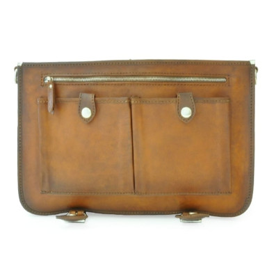 Pratesi BBL610 - Business Bag Secchieta in cow leather Bruce Blue