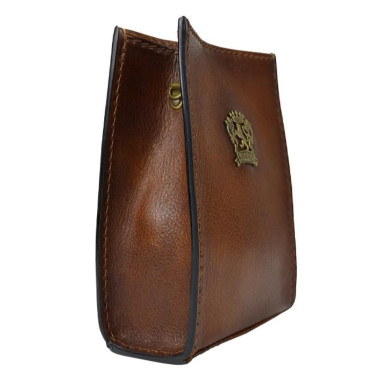Pratesi BMA197 - Saltino B197 Cross Body Bag in cow leather Saltino B197 Brown