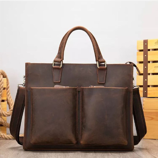 Урожай шкіряна чоловіча сумка для документів ноутбука Bexhill bx7555