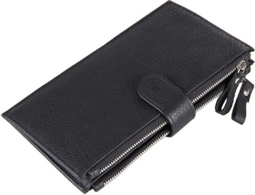 Функціональний чоловічий гаманець із фактурної шкіри KARYA 21069 Коричневий