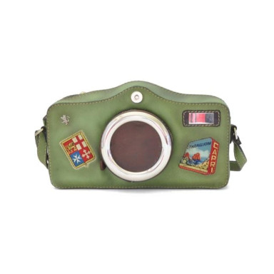 Pratesi BVE444 - Photocamera Bruce Cross Body Bag в шкіряній kožeній Bruce Green