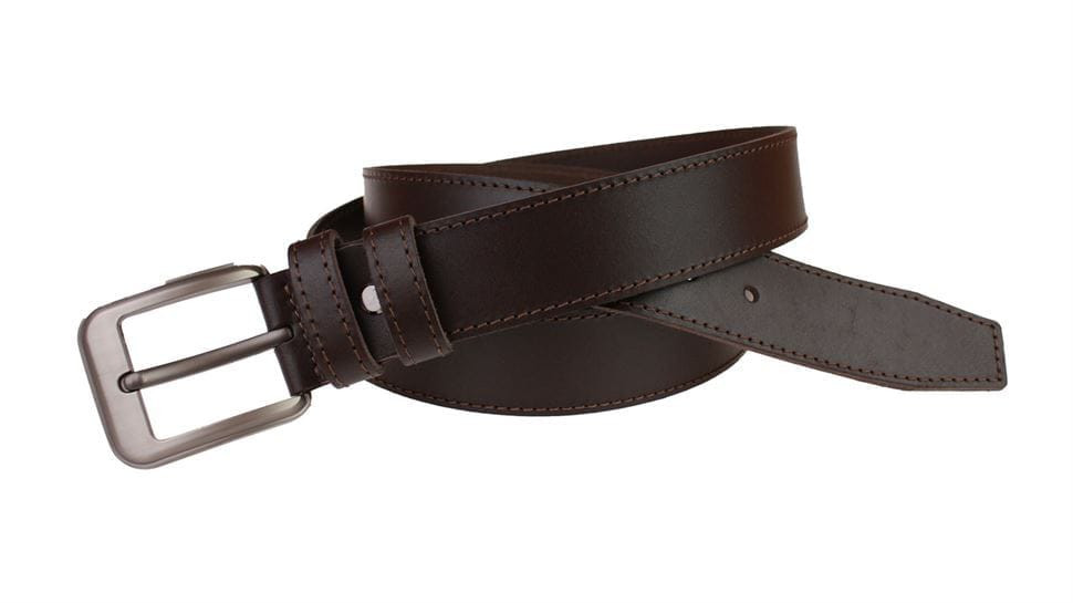 Ремінь чоловічий шкіряний джинсовий одна строчка SULLIVAN RMK-13 (7.5) 115-150 см коричневий