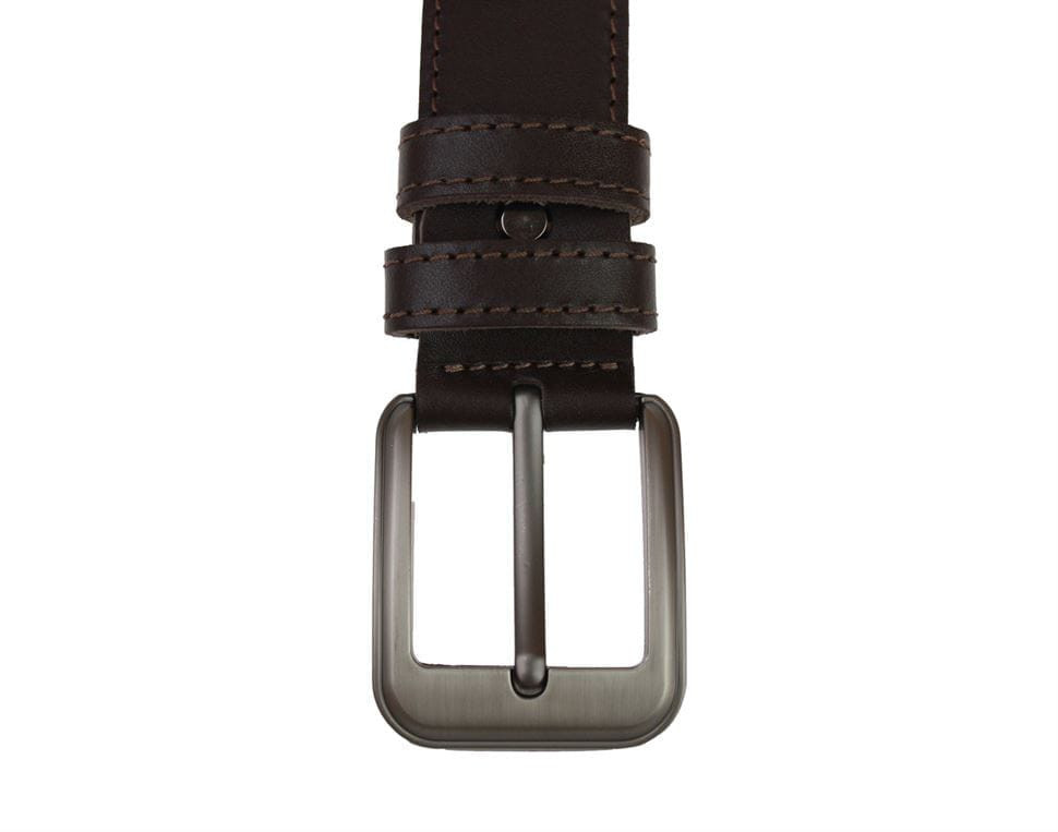 Ремінь чоловічий шкіряний джинсовий одна строчка SULLIVAN RMK-13 (7.5) 115-150 см коричневий