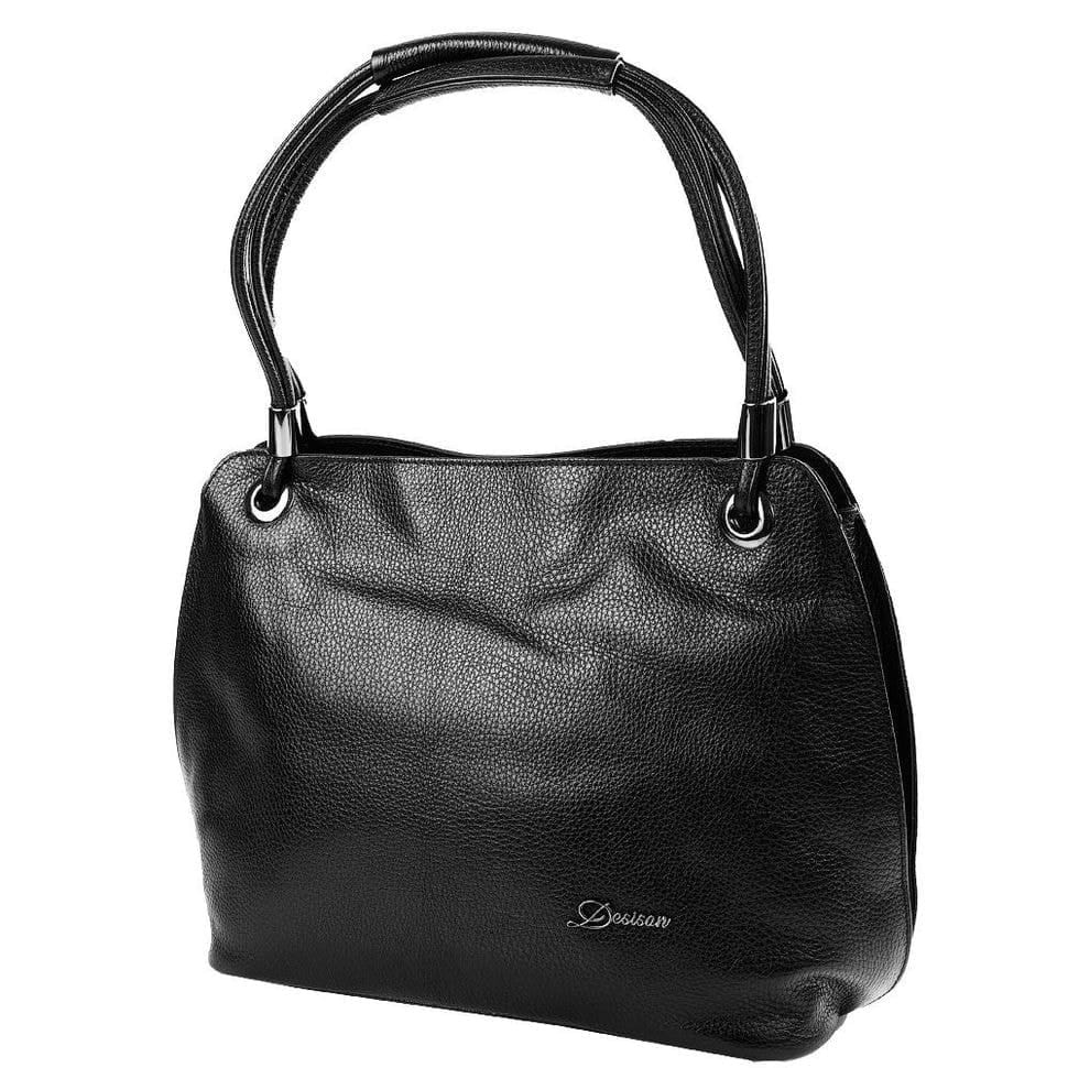 Сумка женская кожаная Desisan 7146-011 черный флотар
