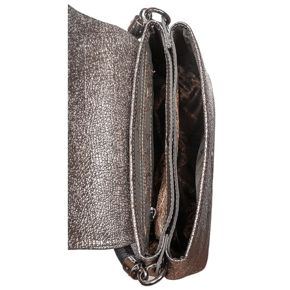 Сумка жіноча шкіряна Desisan 1518-669 срібло