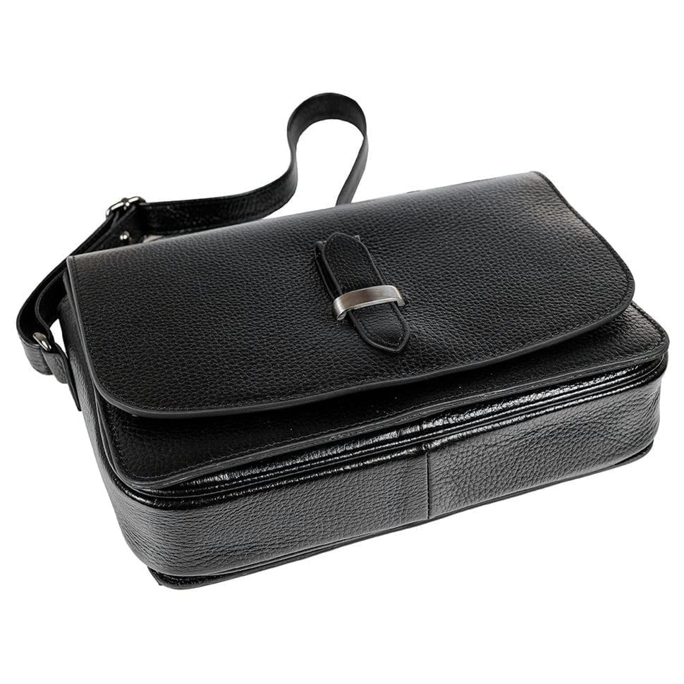 Сумка жіноча шкіряна Desisan 4036-011 чорний флотар