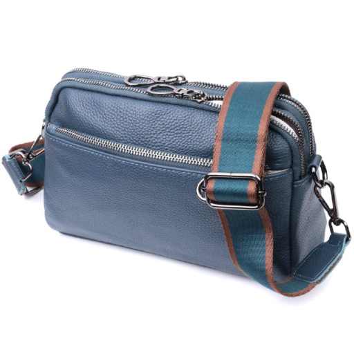 Стильна сумка для жінок з кишенями з натуральної шкіри Vintage 22600