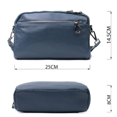 Стильна сумка для жінок з кишенями з натуральної шкіри Vintage 22600
