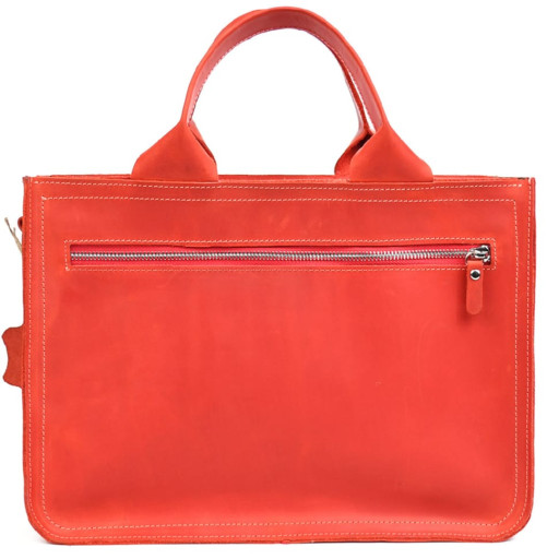Сумка портфель шкіряна для документів ноутбука LIMARY lim-380RR червона