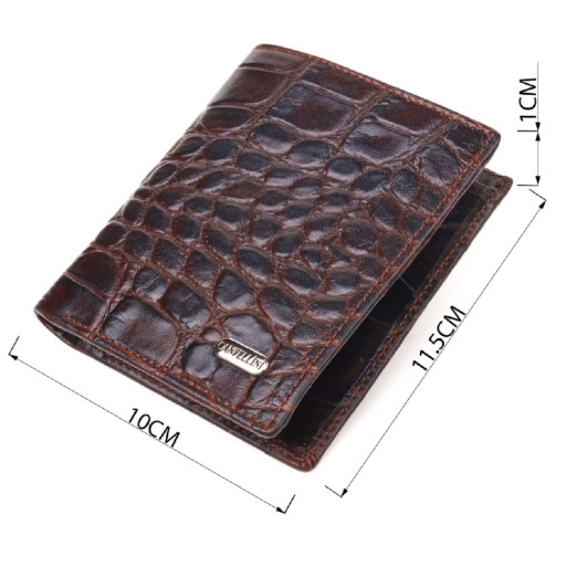 Стильне чоловіче портмоне з натуральної фактурної шкіри CANPELLINI 21497