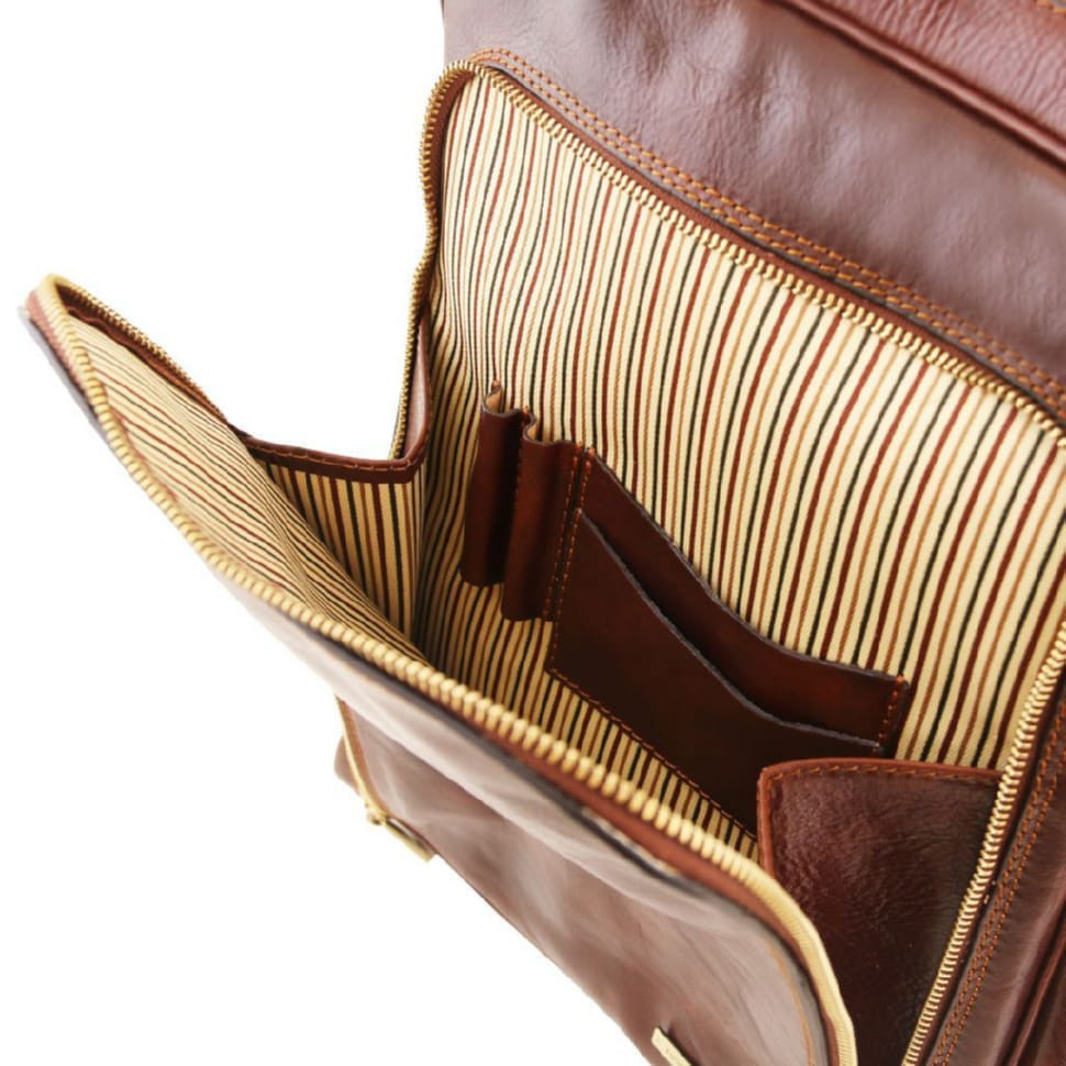 Bangkok Шкіряний рюкзак для ноутбука з відділенням попереду Tuscany TL141289