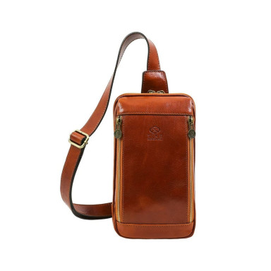 Chest bag, sling, one-shoulder backpack - Kim - cognac Time Resistance 5230901