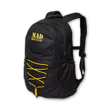 Functional and practical black urban sports backpack ACTIVE 25L by MAD™