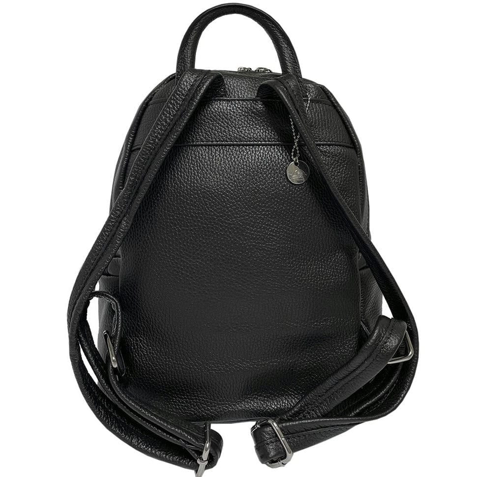 Сумка жіноча шкіряна Рюкзак Borsa CA04C-17BK nero чорна