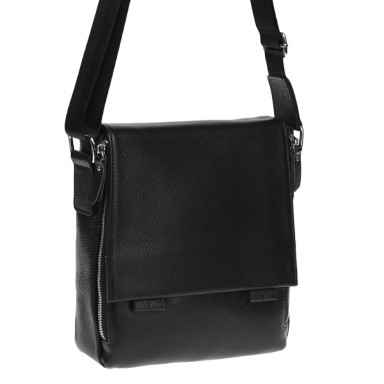 Men's leather bag Borsa Leather K18877-black