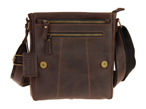 Сумка чоловіча шкіряна на плече SULLIVAN 354115(40) коричнева