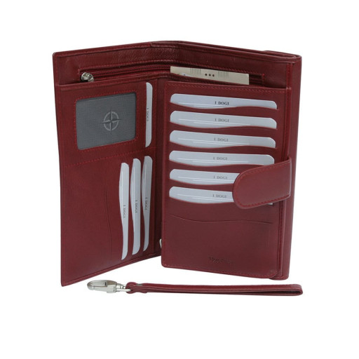 Шкіряне портмоне Cortina 5073 rosso червоний