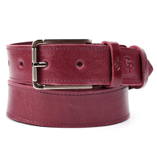 Шкіряний ремінь GP Grande Pelle 36101250006 марсала