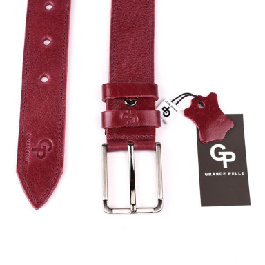 Кожаный ремень GP Grande Pelle 36101250006 марсала