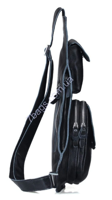 Compact mono harness backpack in black