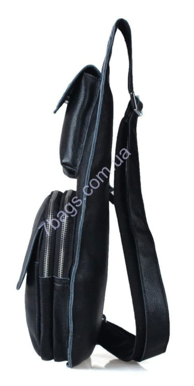 Compact mono harness backpack in black