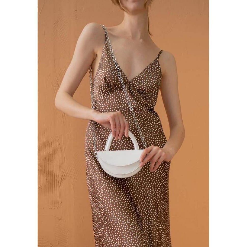 Жіноча шкіряна сумка Сhris micro біла