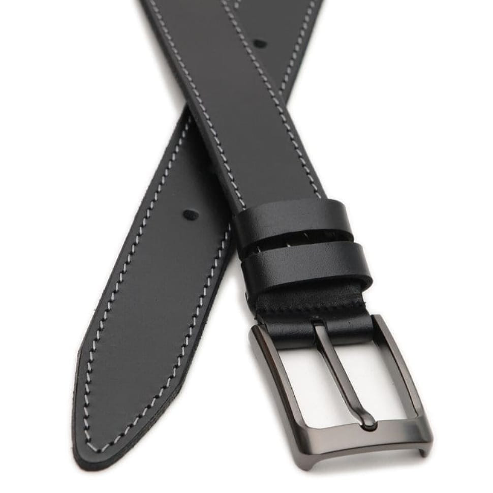 Чоловічий шкіряний ремінь V1125GX41-black