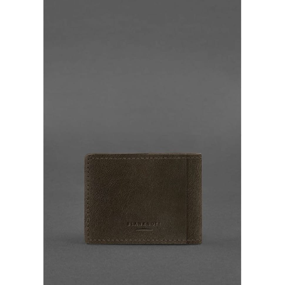 Шкіряна обкладинка для посвідчення учасника бойових дій (УБД) темно-коричневий Crazy Horse mini (10.5*8cm)