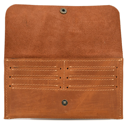 Кошелек кожаный на кнопке TARWA RB-2024-4lx