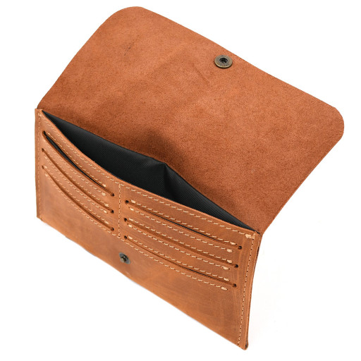 Кошелек кожаный на кнопке TARWA RB-2024-4lx