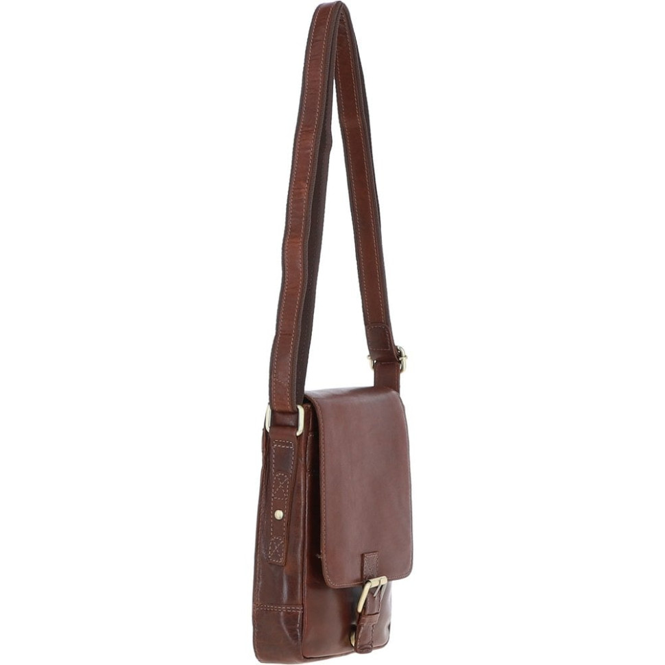 Сумка чоловіча Ashwood Q42 Chestnut (Коричневий)
