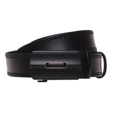 Кожаный ремень с пряжкой автомат Borsa Leather v1genav11