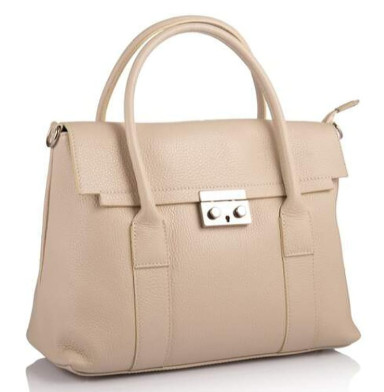 Кожаная женская сумка Virginia Conti Italy - Art02726beige